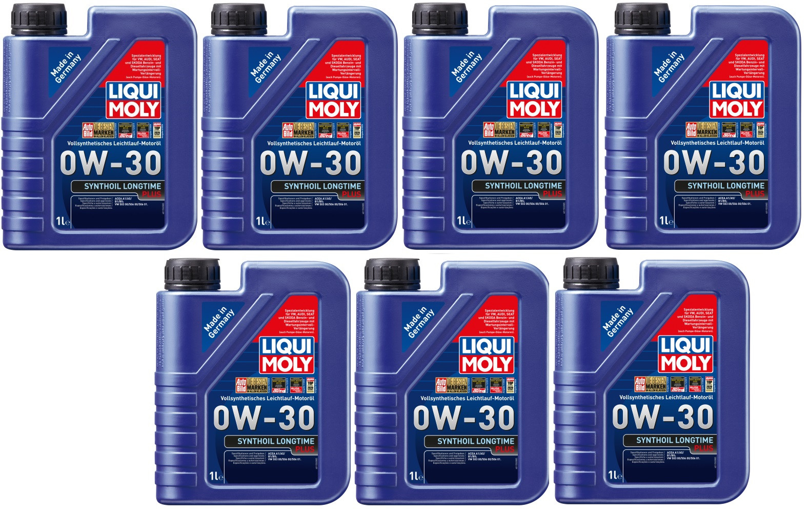 Liqui Moly 1150 Synthoil Longtime Plus 0W-30 Motoröl 7x 1l = 7 Liter