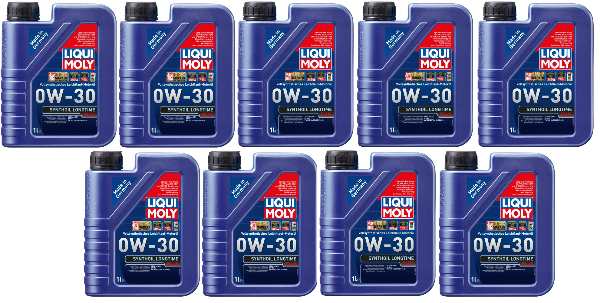Liqui Moly 1150 Synthoil Longtime Plus 0W-30 Motoröl 9x 1l = 9 Liter