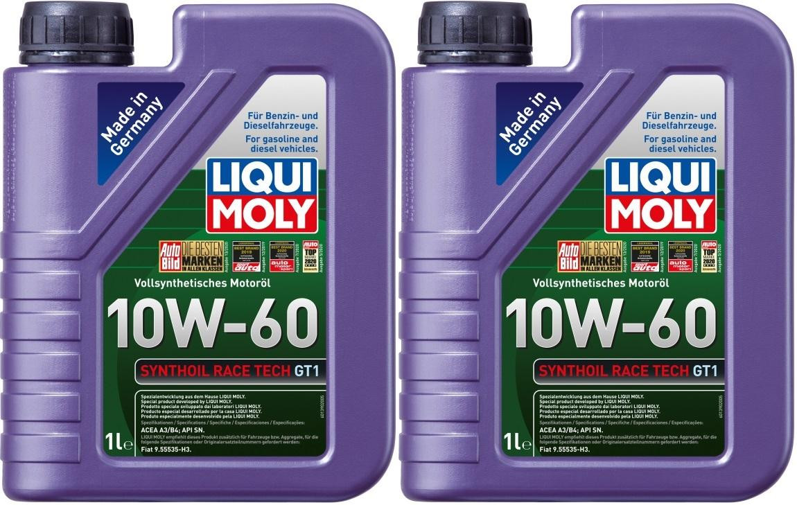 Liqui Moly 1390 Synthoil Race Tech GT1 10W-60 Motoröl 2x 1l = 2 Liter