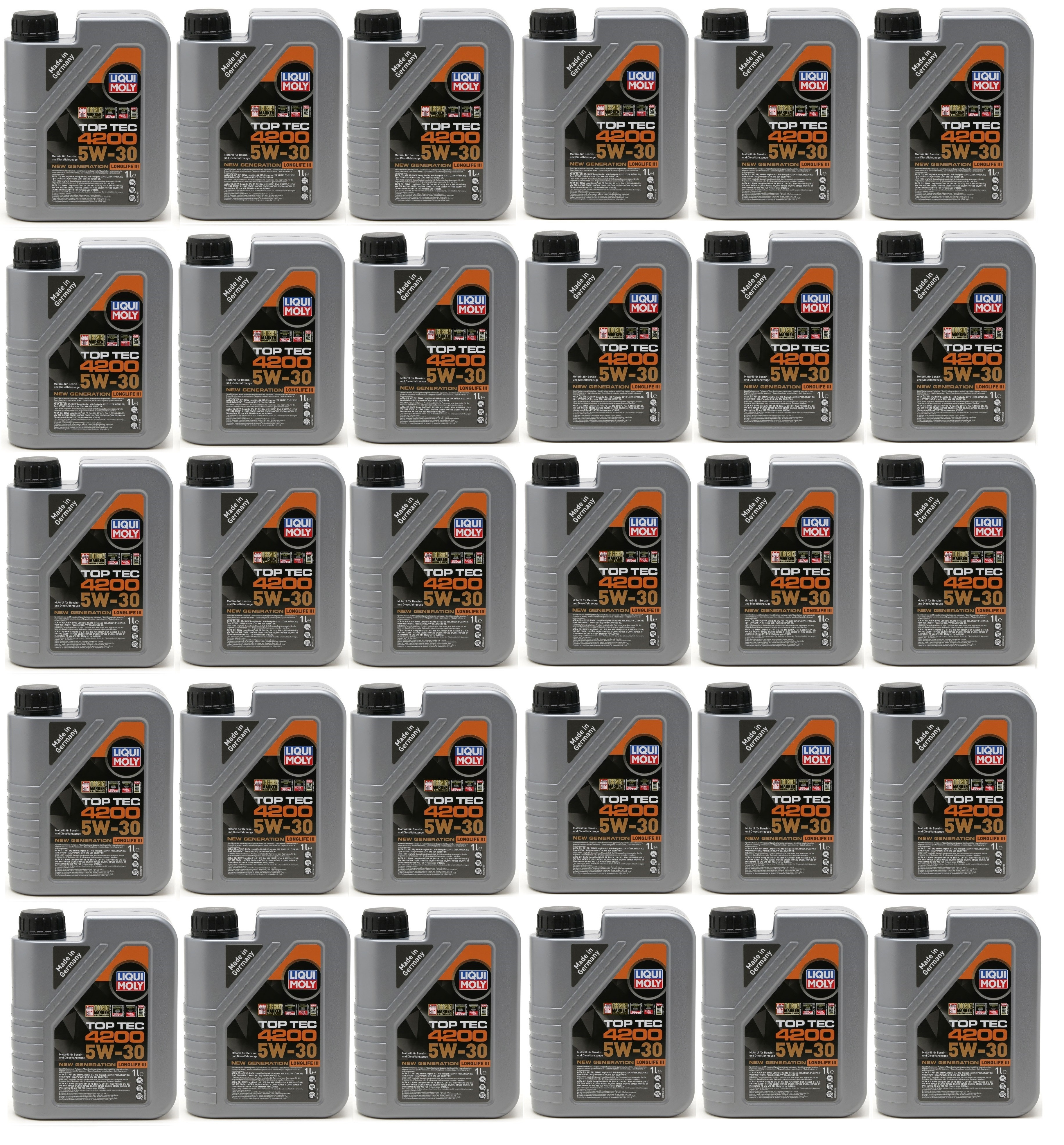 Liqui Moly 3706 5W-30 Top Tec 4200 Longlife III Motoröl 30x 1l = 30 Liter