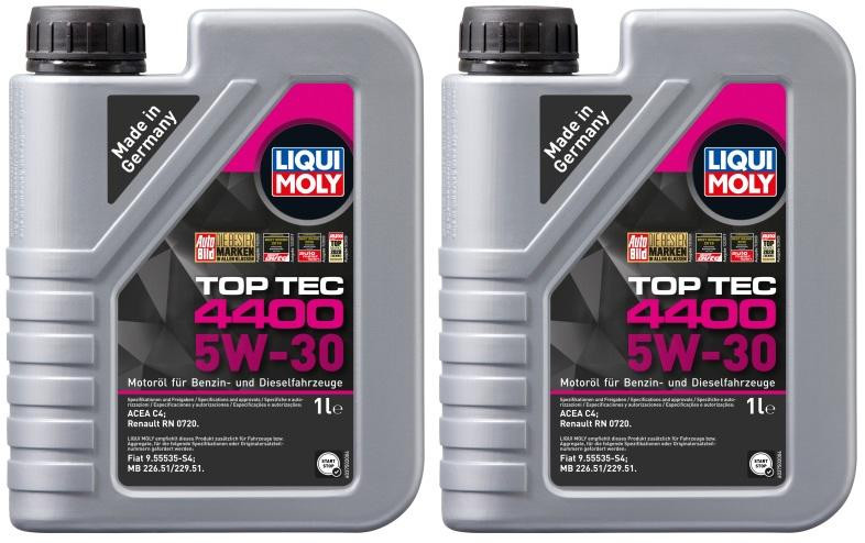 Liqui Moly 3750 5W-30 Top Tec 4400 Motoröl 2x 1l = 2 Liter