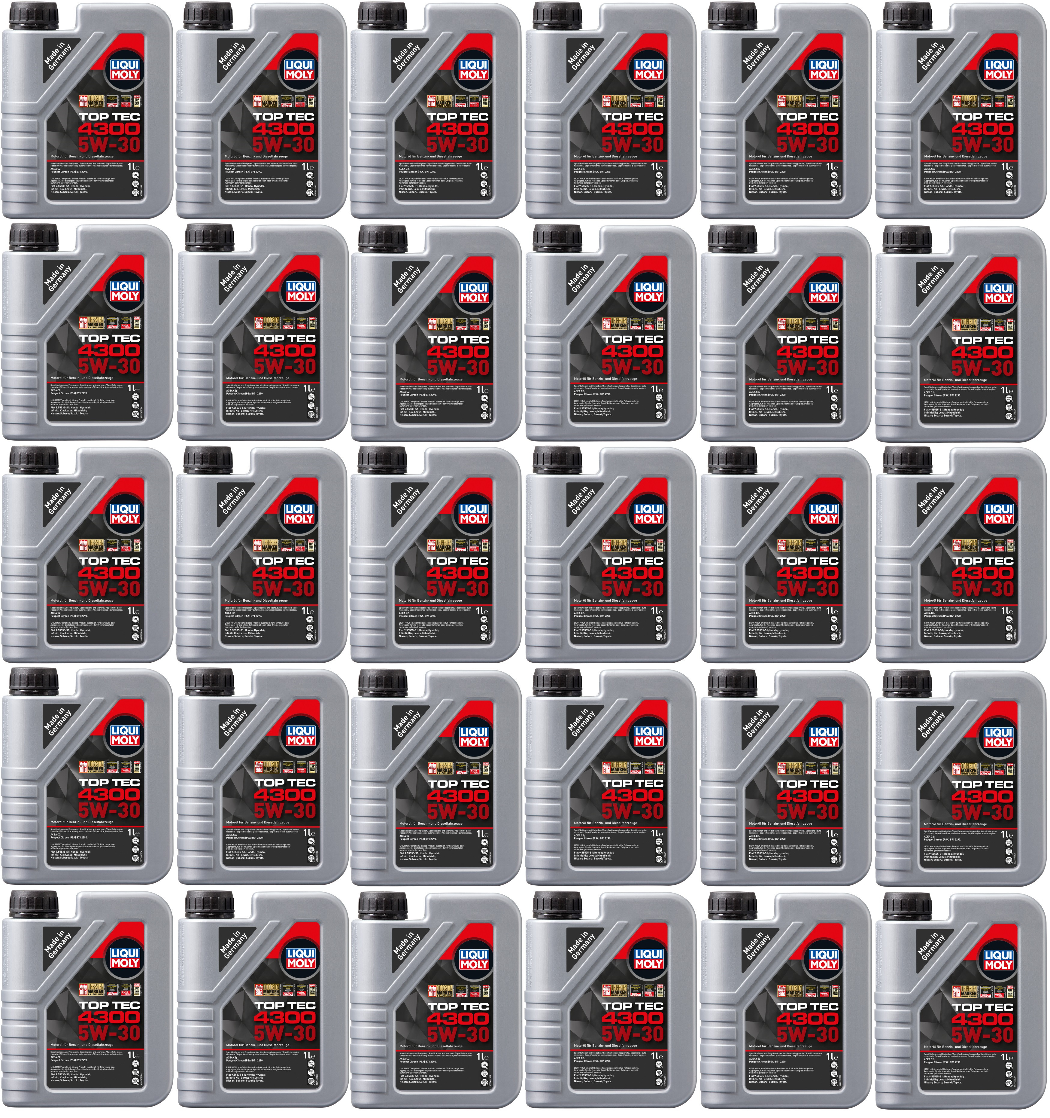 Liqui Moly 3740 5W-30 Top Tec 4300 Motoröl 30x 1l = 30 Liter