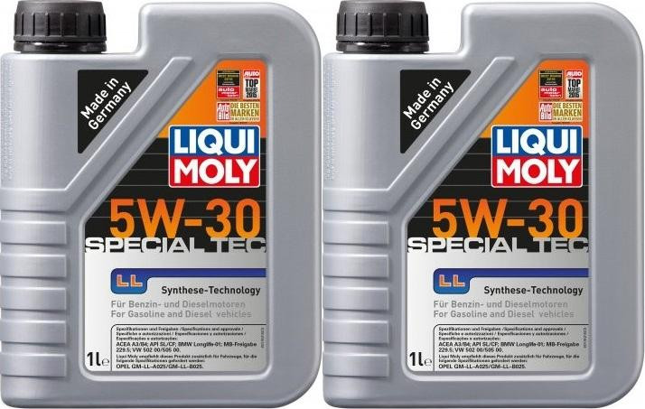 Liqui Moly 1192 Special Tec LL 5W-30 Motoröl 2x 1l = 2 Liter
