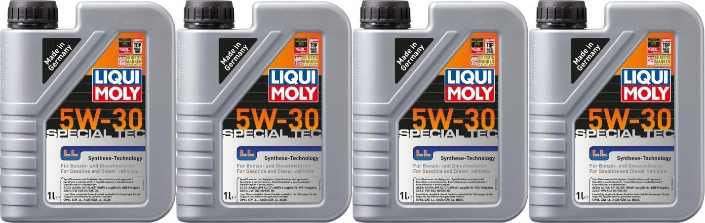 Liqui Moly 1192 Special Tec LL 5W-30 Motoröl 4x 1l = 4 Liter