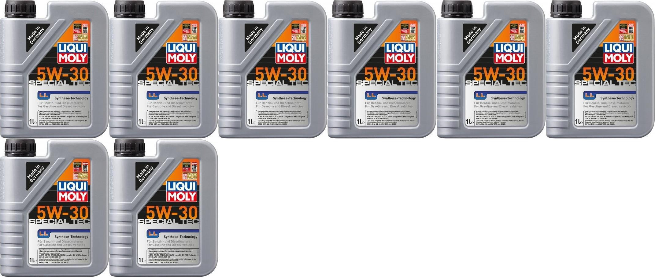Liqui Moly 1192 Special Tec LL 5W-30 Motoröl 8x 1l = 8 Liter