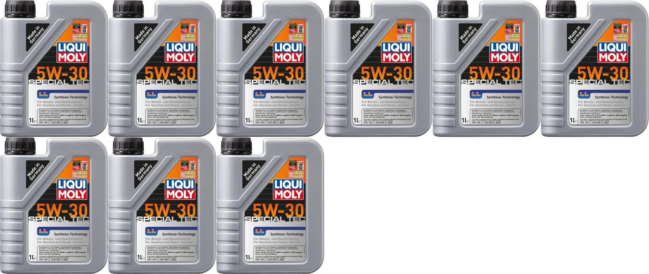 Liqui Moly 1192 Special Tec LL 5W-30 Motoröl 9x 1l = 9 Liter