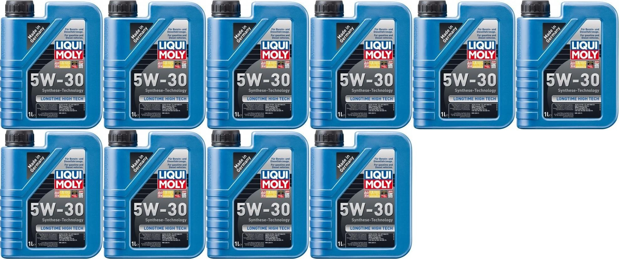 Liqui Moly 1136 Longtime High Tech 5W-30 Motoröl 10x 1l = 10 Liter