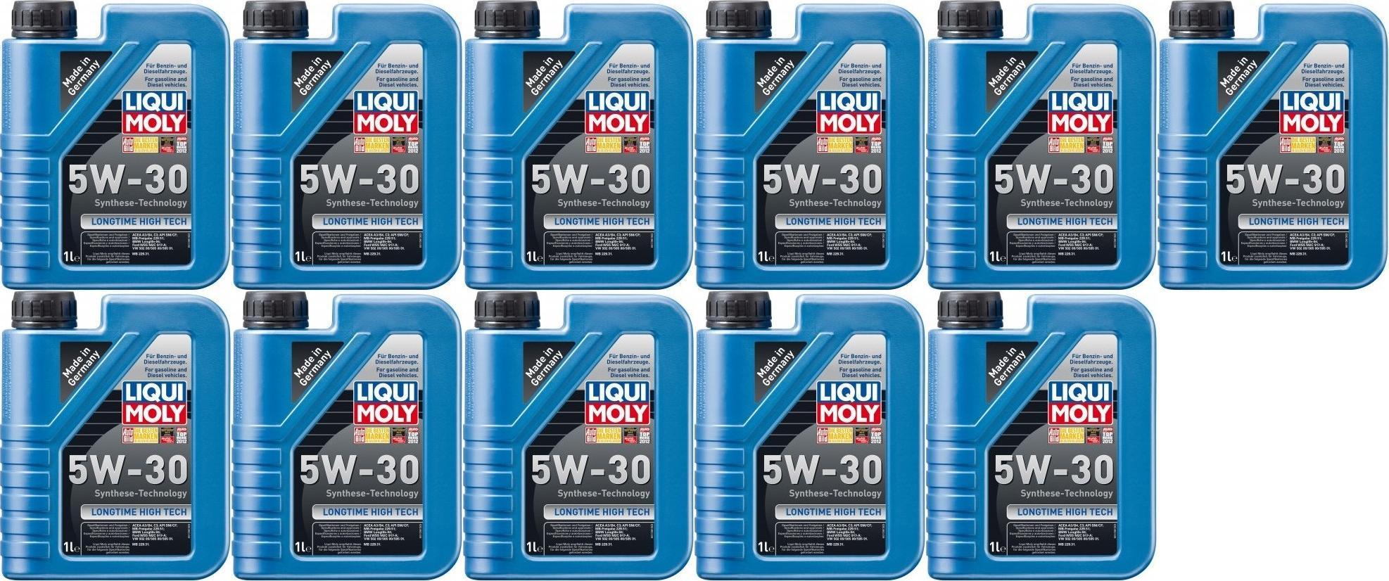 Liqui Moly 1136 Longtime High Tech 5W-30 Motoröl 11x 1l = 11 Liter