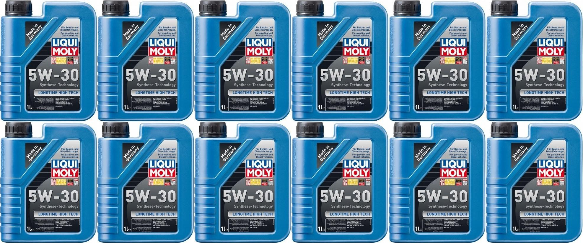 Liqui Moly 1136 Longtime High Tech 5W-30 Motoröl 12x 1l = 12 Liter