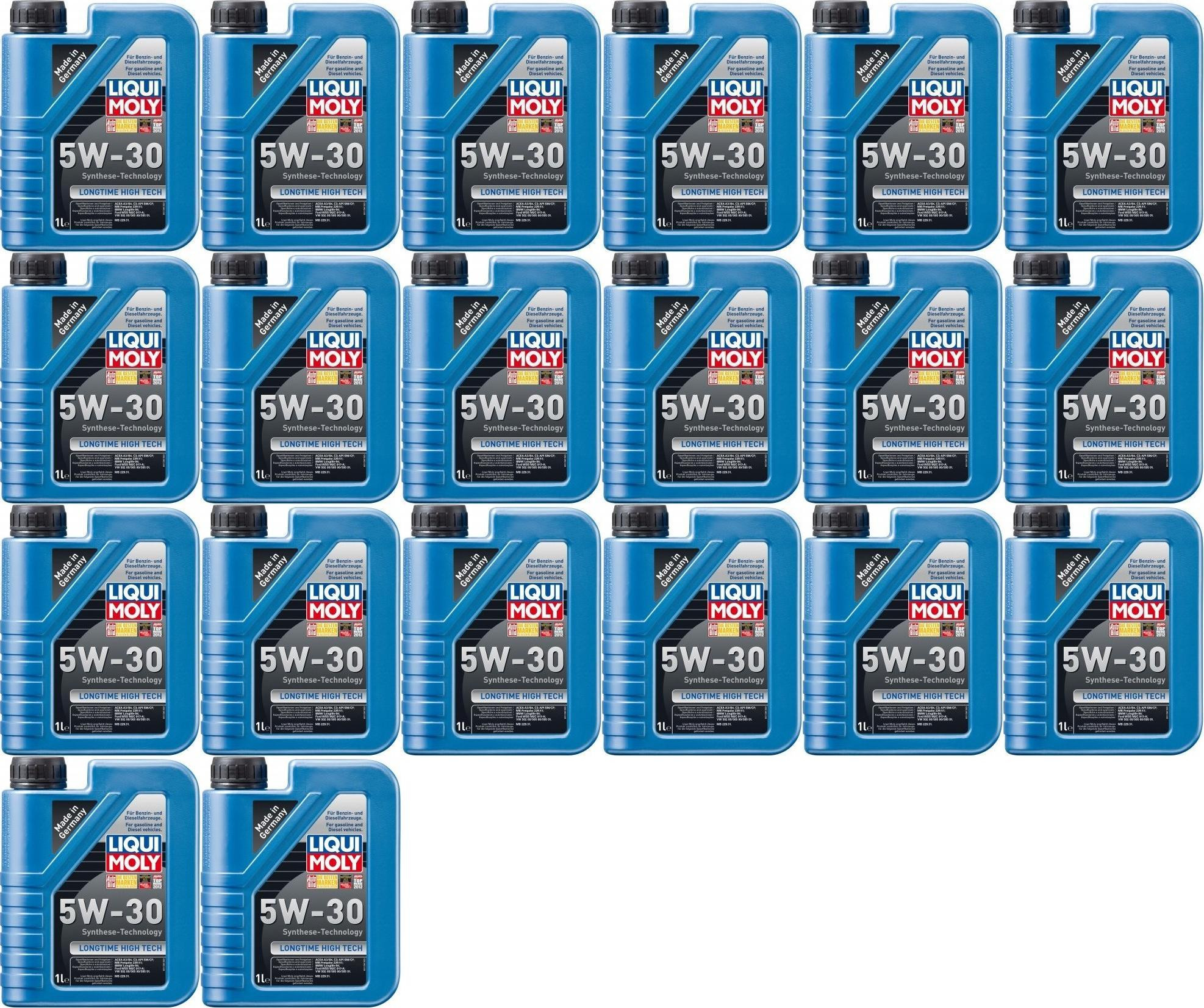 Liqui Moly 1136 Longtime High Tech 5W-30 Motoröl 20x 1l = 20 Liter