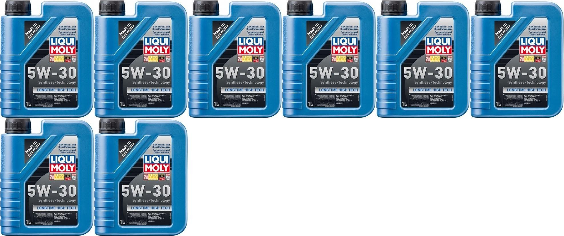 Liqui Moly 1136 Longtime High Tech 5W-30 Motoröl 8x 1l = 8 Liter