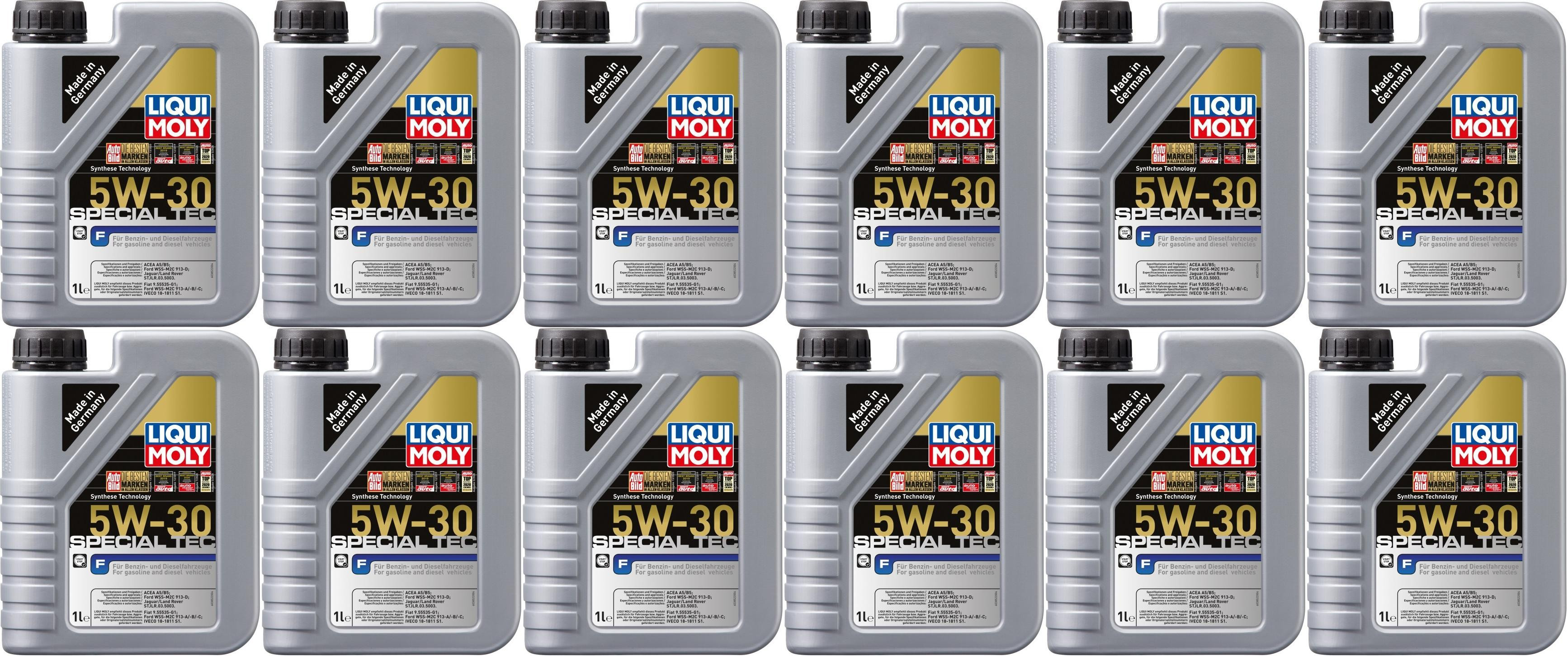 Liqui Moly 3852 Special Tec F 5W-30 Motoröl 12x 1l = 12 Liter