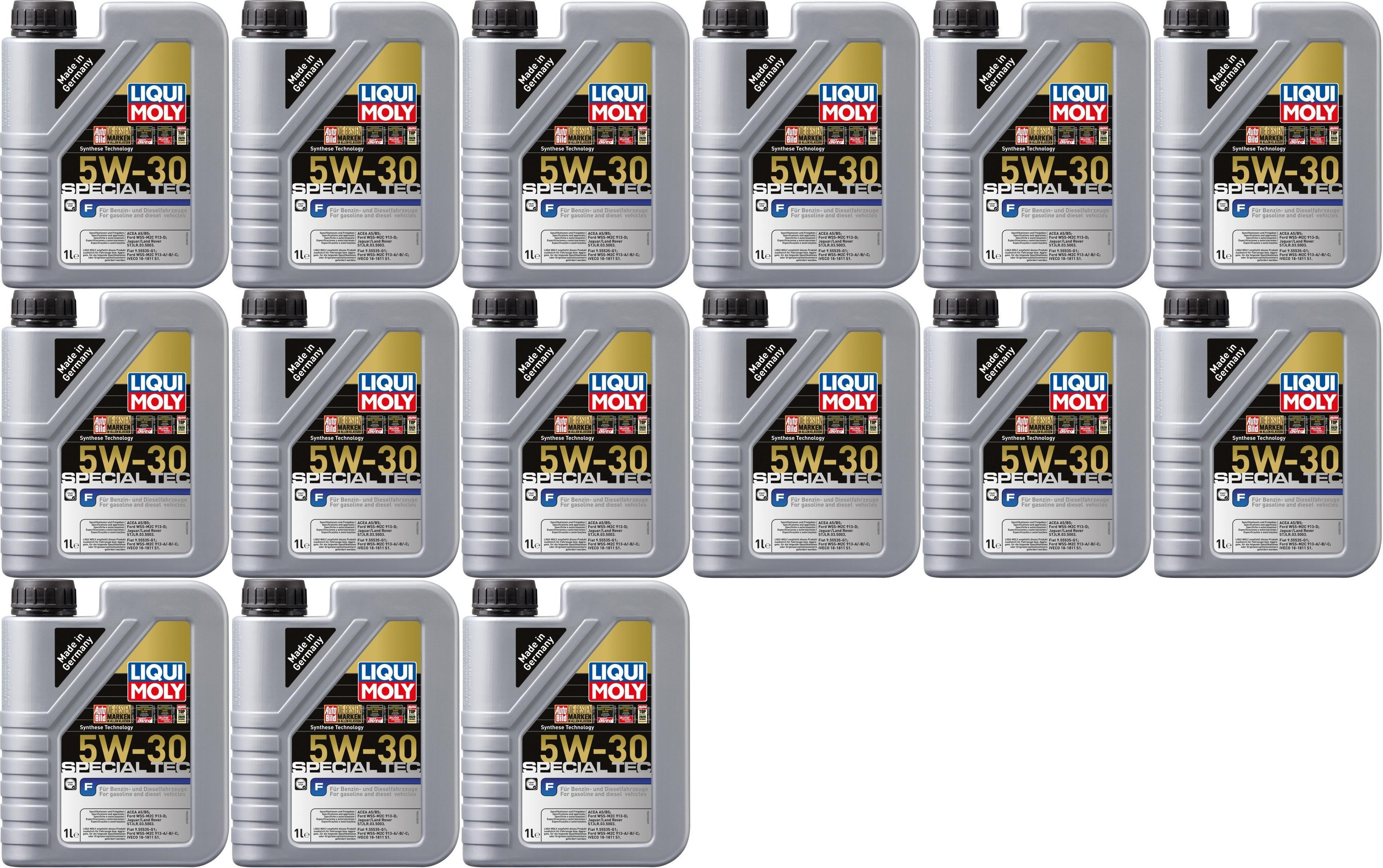 Liqui Moly 3852 Special Tec F 5W-30 Motoröl 15x 1l = 15 Liter