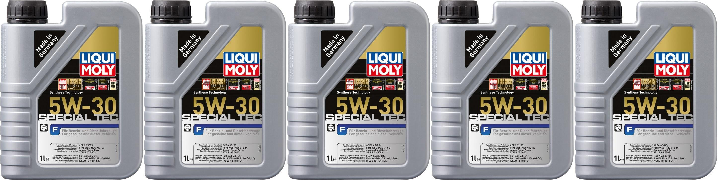 Liqui Moly 3852 Special Tec F 5W-30 Motoröl 5x 1l = 5 Liter