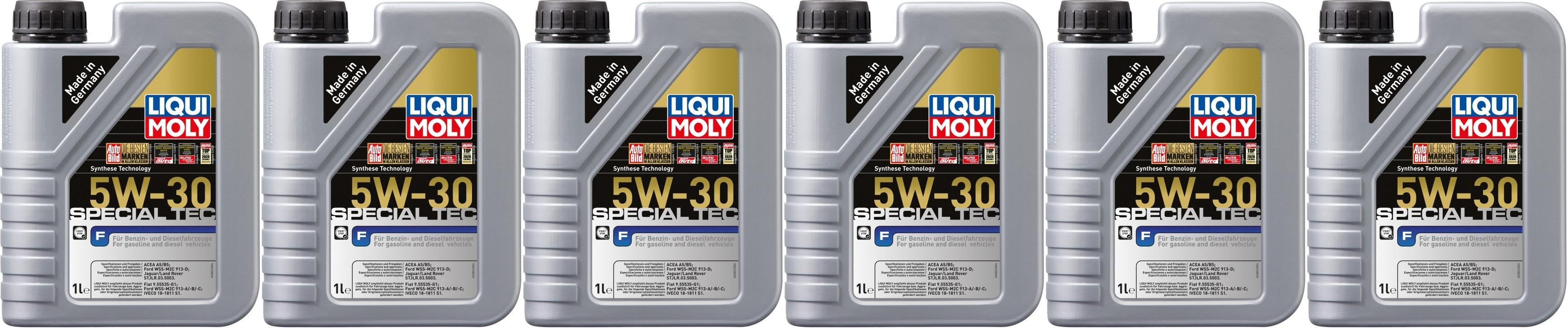 Liqui Moly 3852 Special Tec F 5W-30 Motoröl 6x 1l = 6 Liter