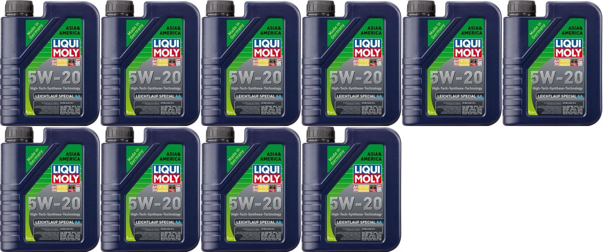 Liqui Moly 7657 Leichtlauf Special AA 5W-20 Motoröl 10x 1l = 10 Liter