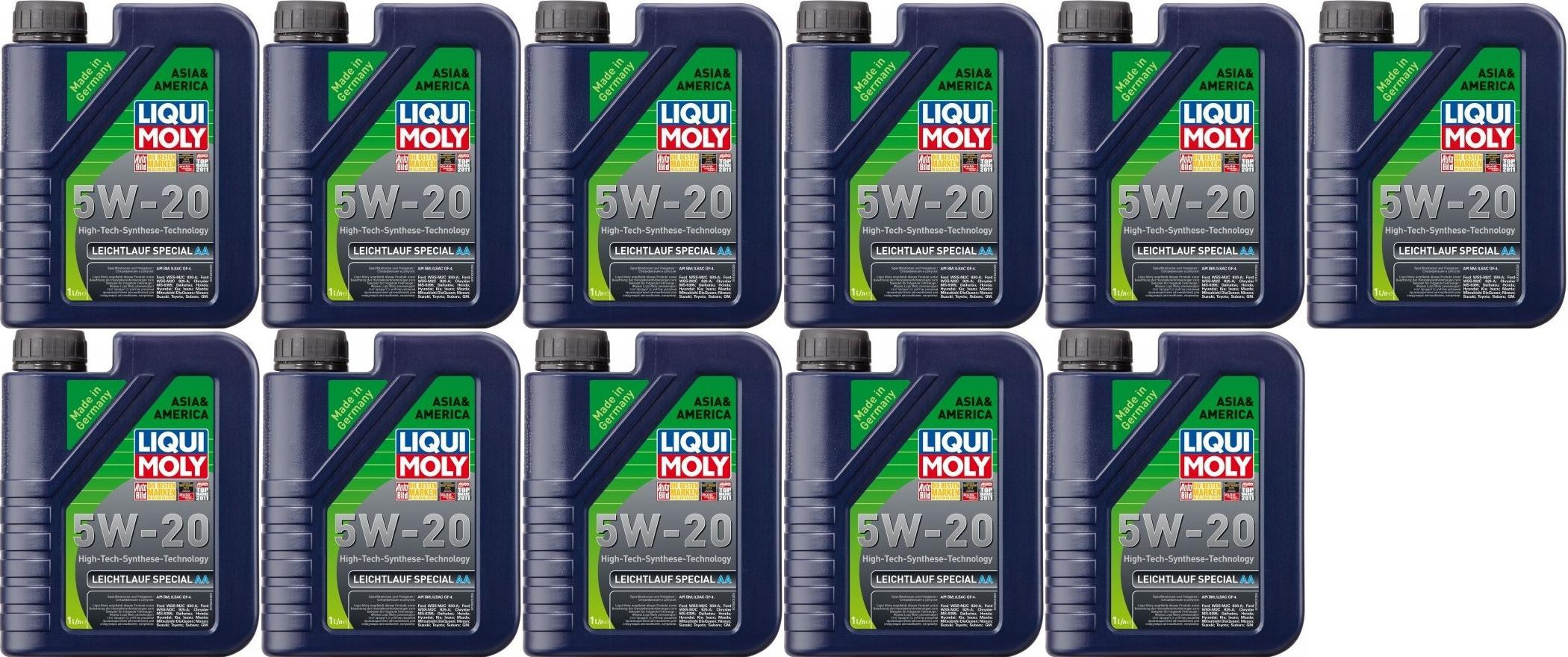 Liqui Moly 7657 Leichtlauf Special AA 5W-20 Motoröl 11x 1l = 11 Liter