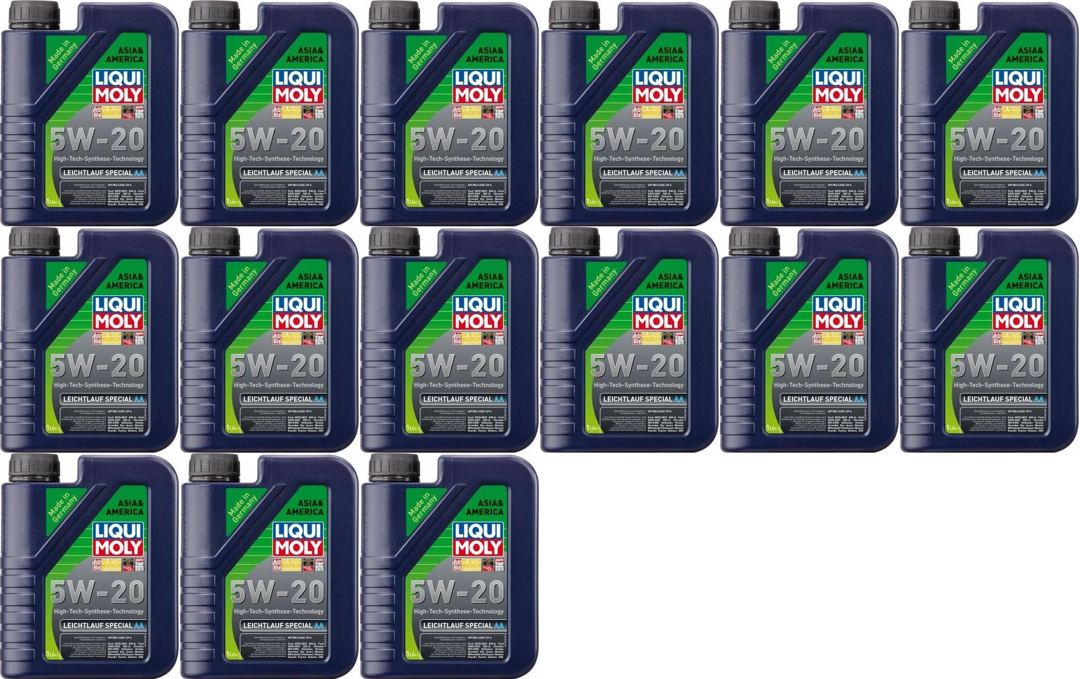 Liqui Moly 7657 Leichtlauf Special AA 5W-20 Motoröl 15x 1l = 15 Liter