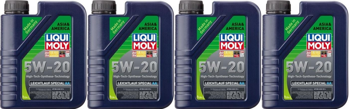Liqui Moly 7657 Leichtlauf Special AA 5W-20 Motoröl 4x 1l = 4 Liter