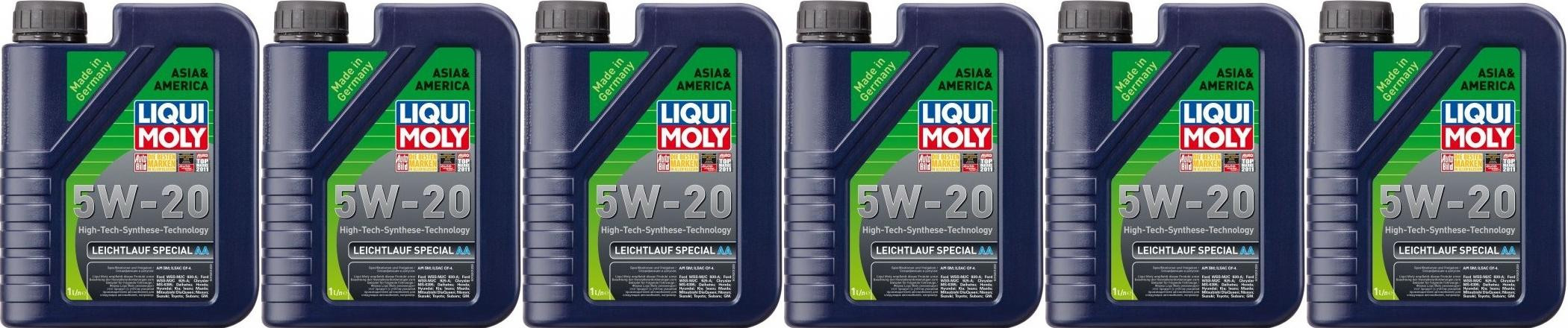 Liqui Moly 7657 Leichtlauf Special AA 5W-20 Motoröl 6x 1l = 6 Liter