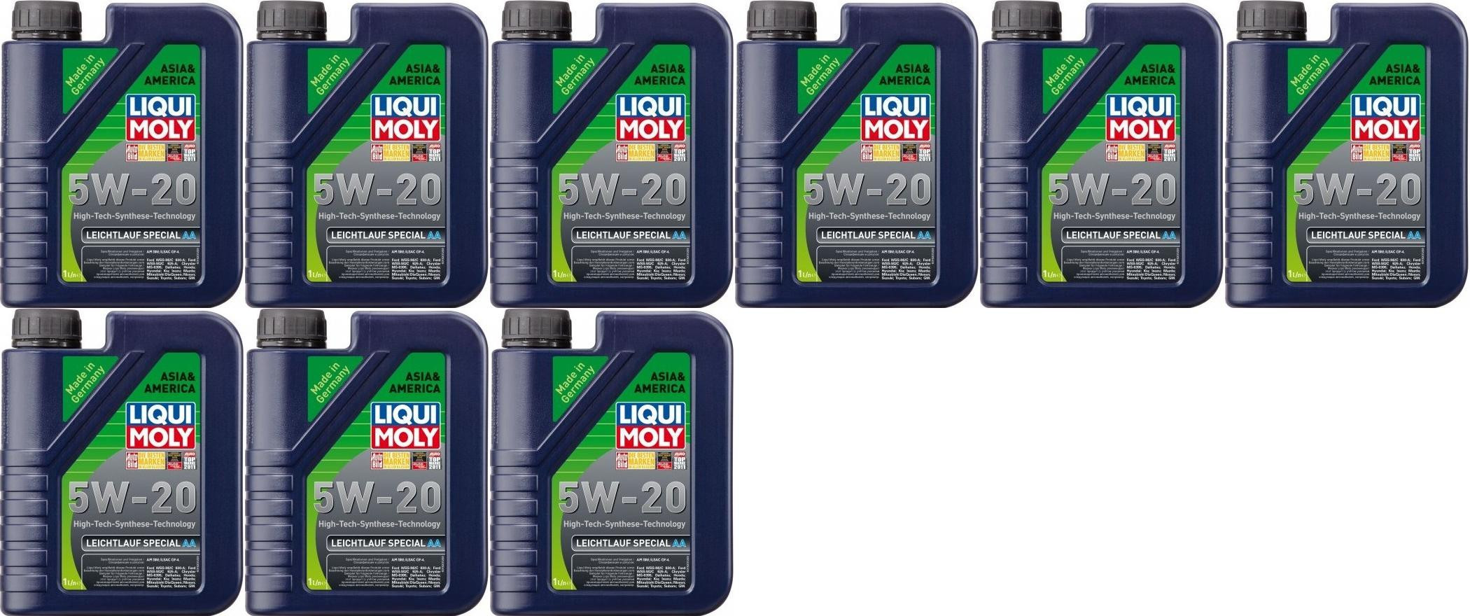 Liqui Moly 7657 Leichtlauf Special AA 5W-20 Motoröl 9x 1l = 9 Liter