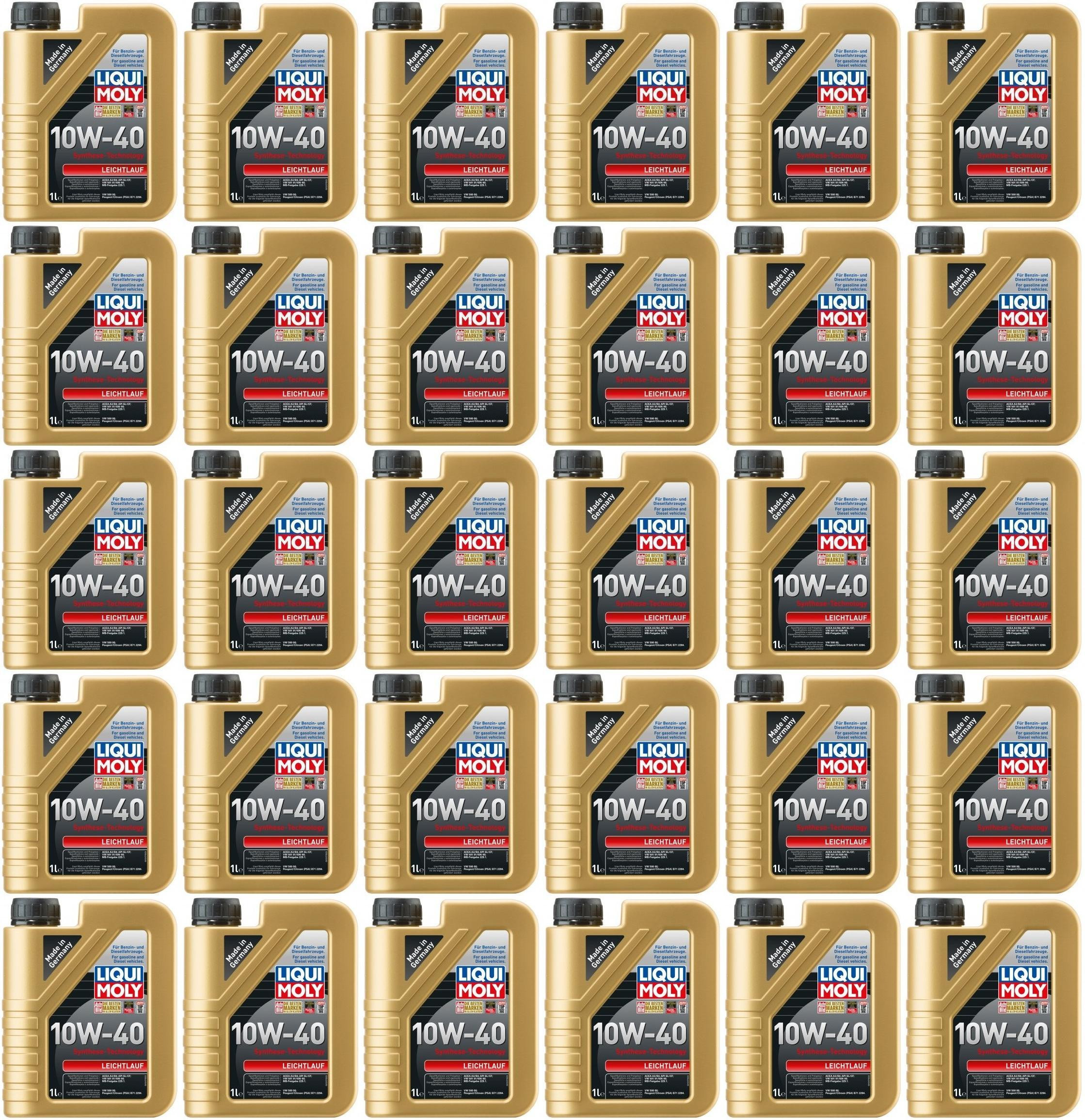 Liqui Moly 1317 Leichtlauf 10W-40 Diesel & Benziner Motoröliter 30x 1l=30 Liter