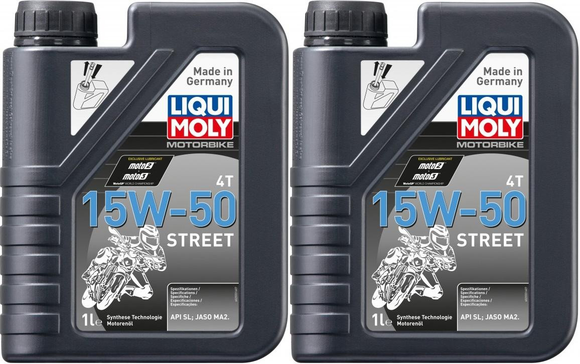 Liqui Moly 2555 Racing 4T 15W-50 Motorrad Motoröl 2x 1l = 2 Liter