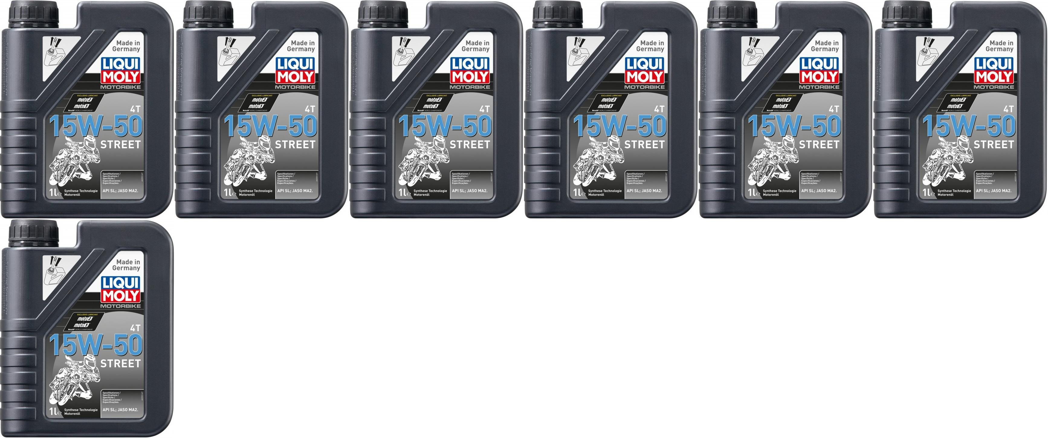 Liqui Moly 2555 Racing 4T 15W-50 Motorrad Motoröl 7x 1l = 7 Liter