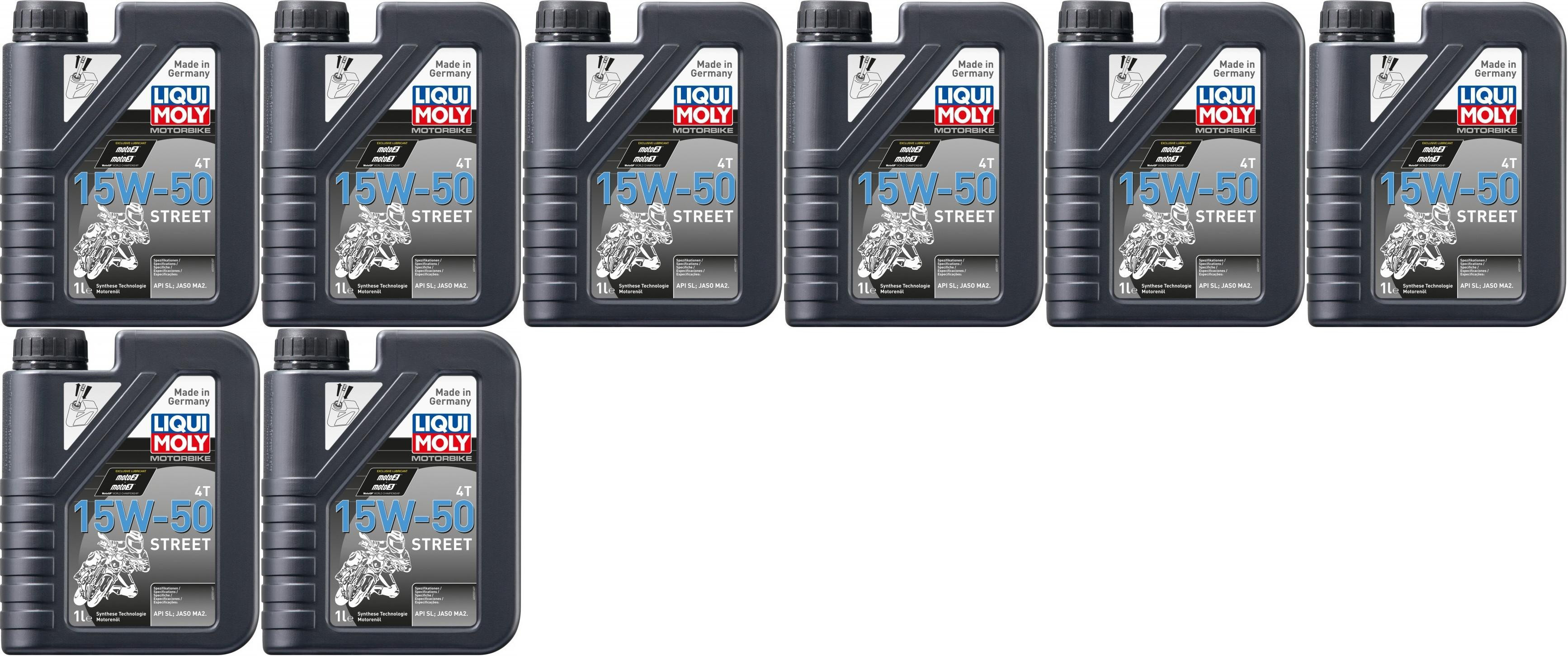 Liqui Moly 2555 Racing 4T 15W-50 Motorrad Motoröl 8x 1l = 8 Liter