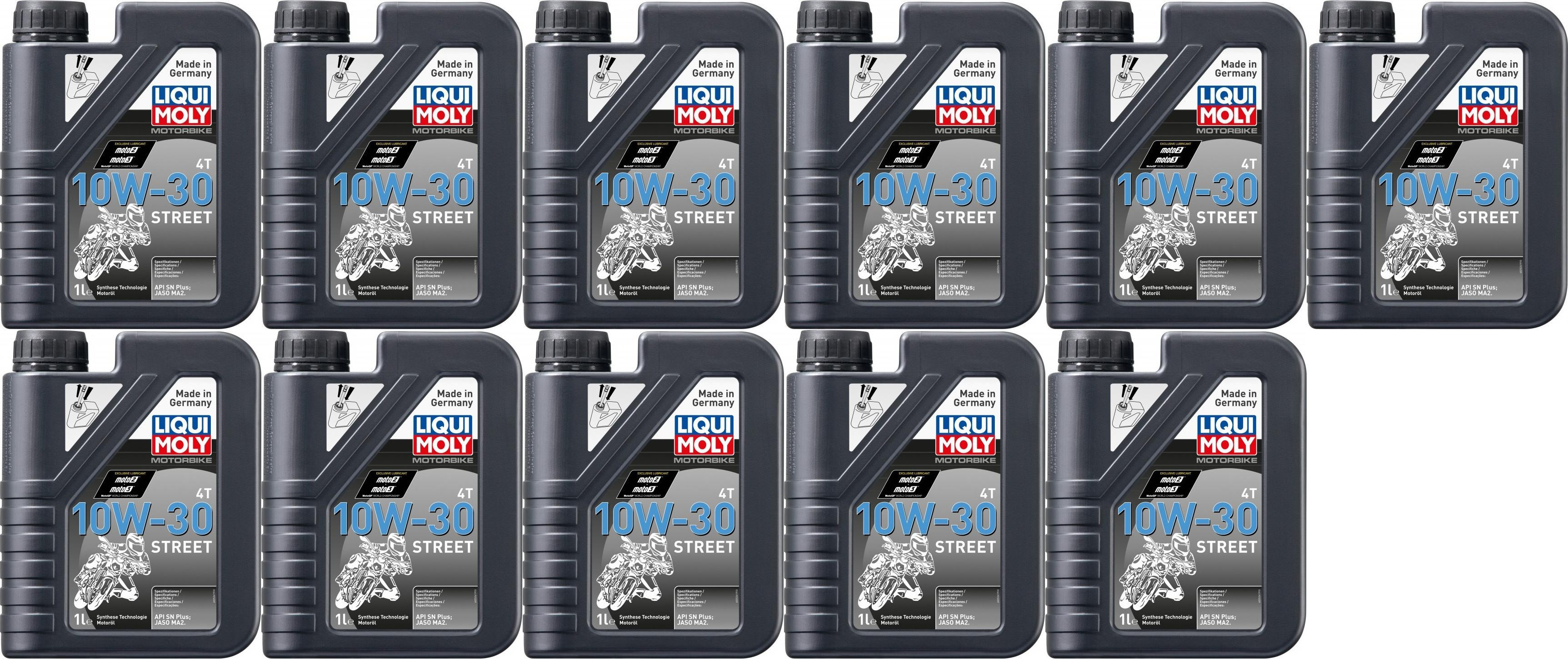 Liqui Moly 2526 Racing 4T 10W-30 Motorrad Motoröl 11x 1l = 11 Liter