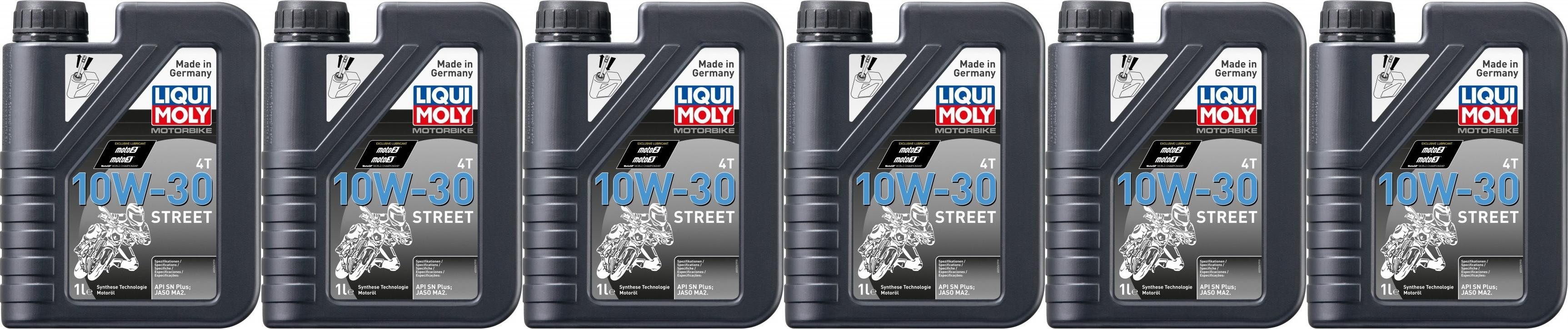 Liqui Moly 2526 Racing 4T 10W-30 Motorrad Motoröl 6x 1l = 6 Liter
