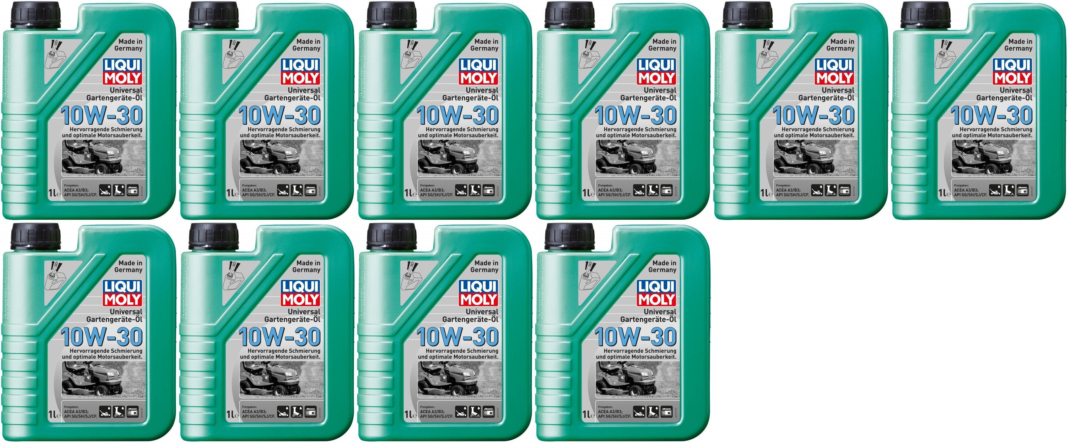 Liqui Moly 1273 Universal Gartengeräte-Öl 10W-30 Motoröl 10x 1l = 10 Liter