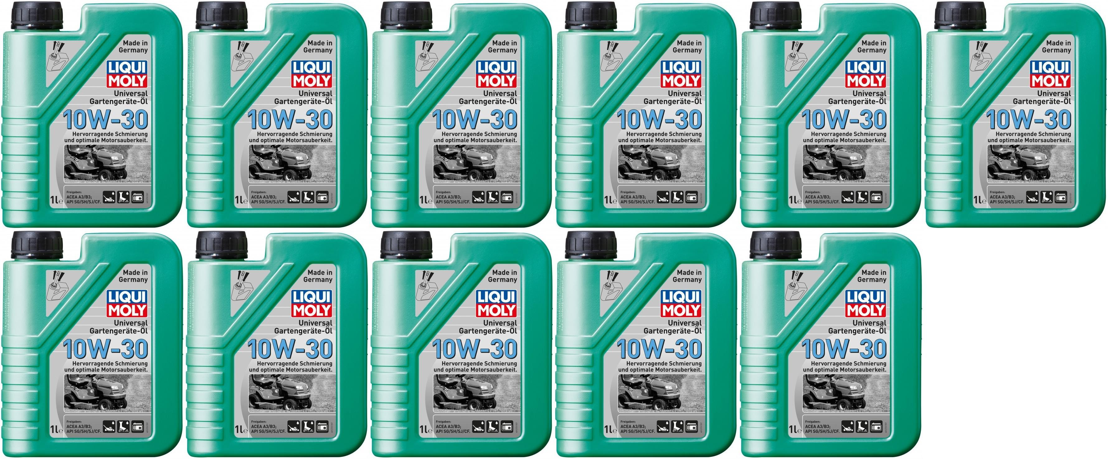 Liqui Moly 1273 Universal Gartengeräte-Öl 10W-30 Motoröl 11x 1l = 11 Liter