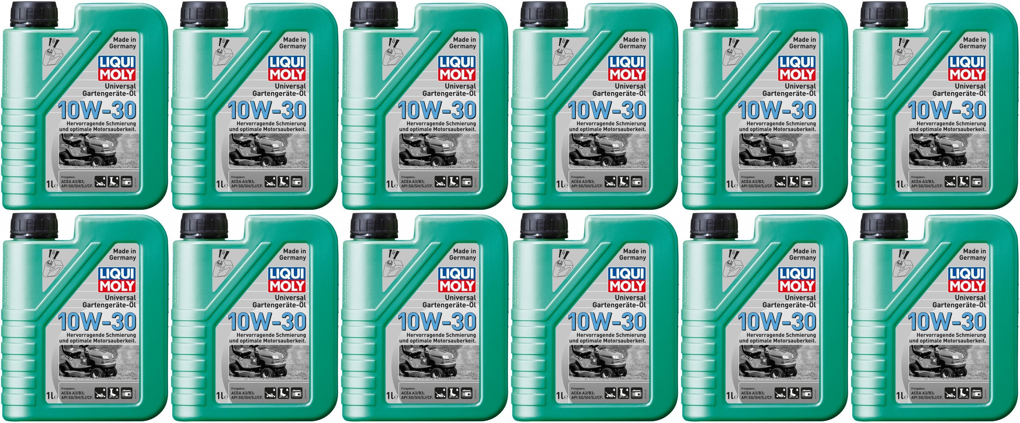 Liqui Moly 1273 Universal Gartengeräte-Öl 10W-30 Motoröl 12x 1l = 12 Liter
