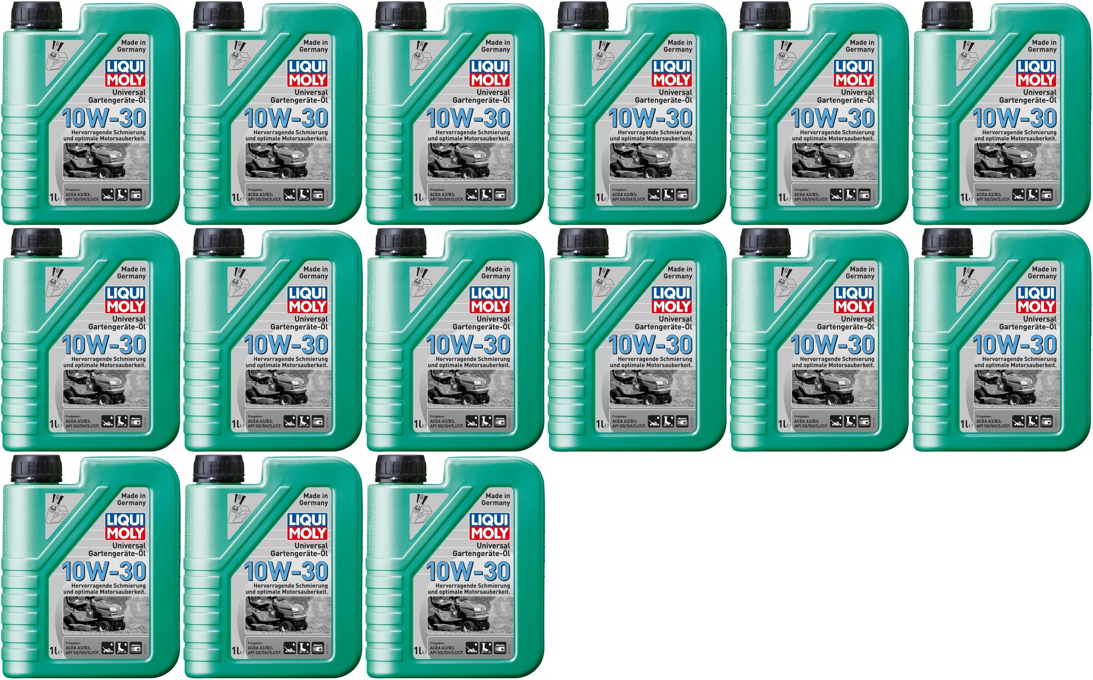 Liqui Moly 1273 Universal Gartengeräte-Öl 10W-30 Motoröl 15x 1l = 15 Liter
