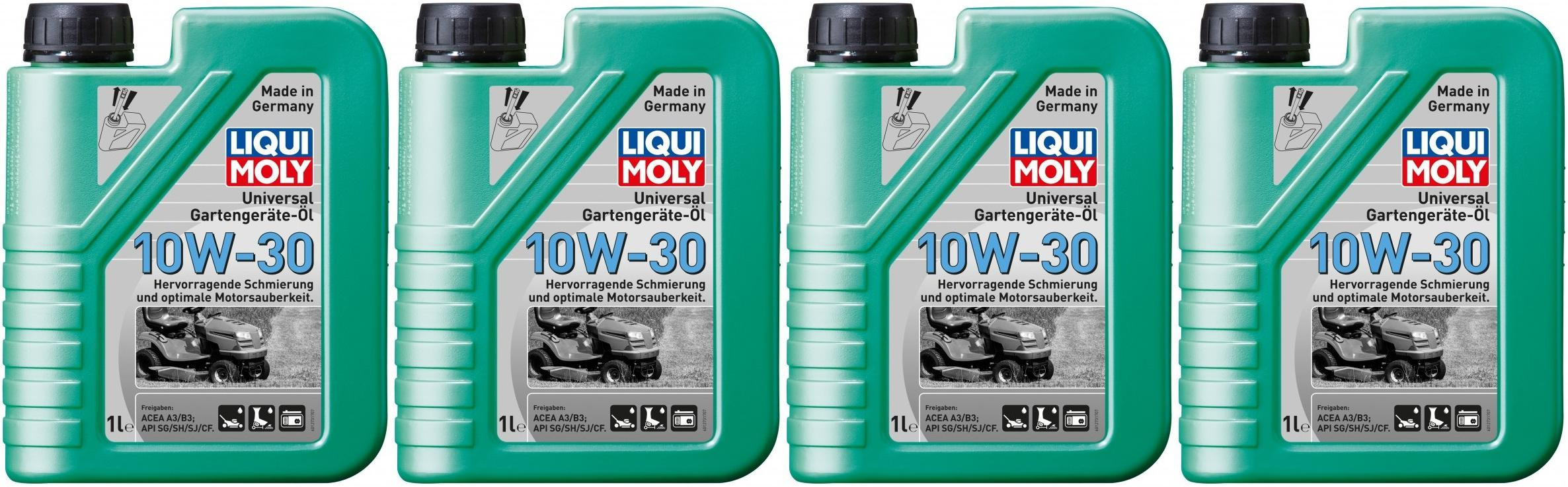 Liqui Moly 1273 Universal Gartengeräte-Öl 10W-30 Motoröl 4x 1l = 4 Liter