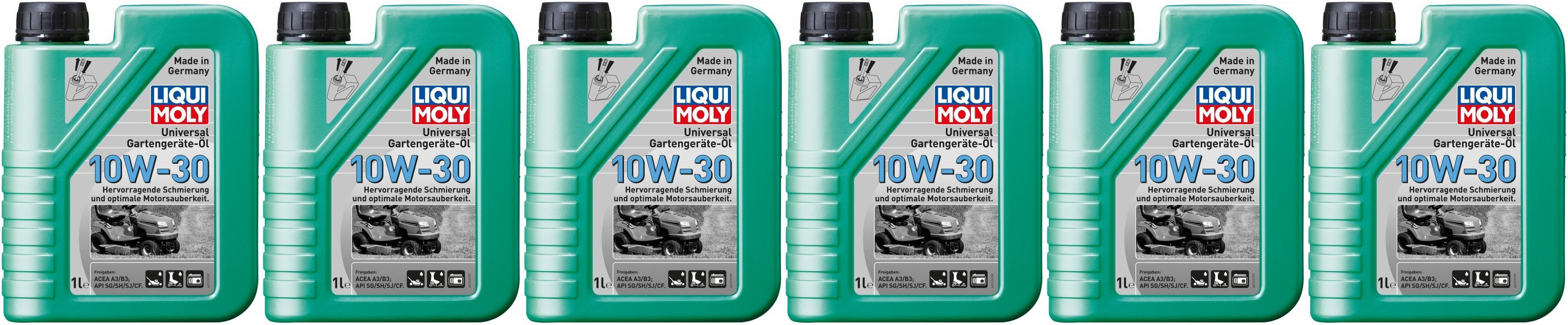Liqui Moly 1273 Universal Gartengeräte-Öl 10W-30 Motoröl 6x 1l = 6 Liter