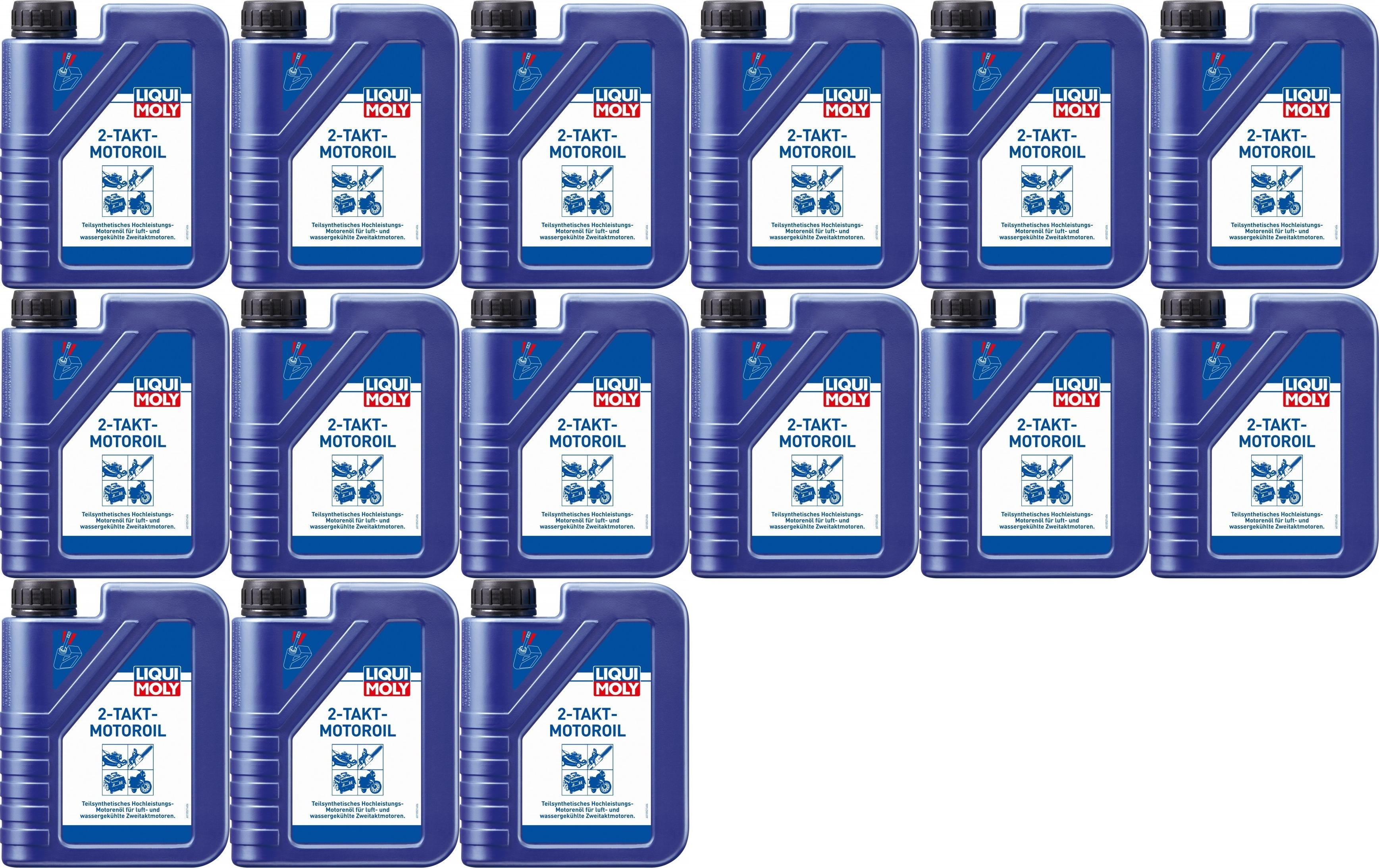 Liqui Moly 1052 2-Takt selbstmischend teilsynthetisches Motoröl 15x1l=15 Liter