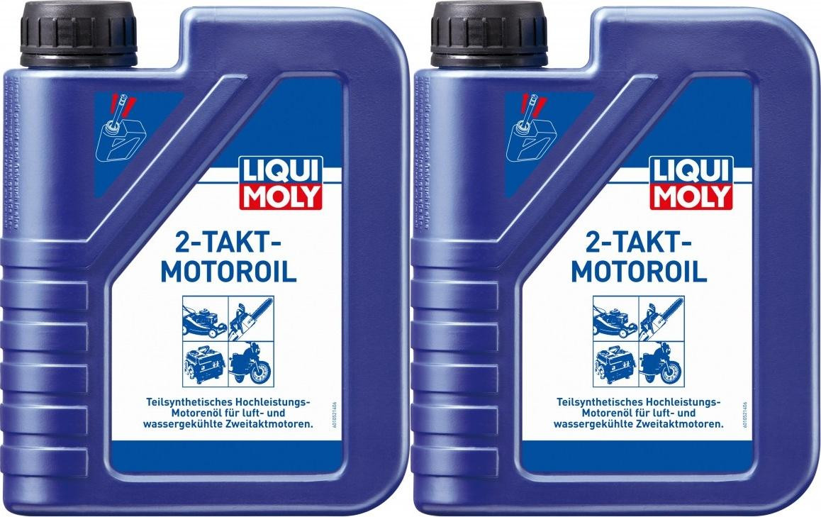 Liqui Moly 1052 2-Takt selbstmischend teilsynthetisches Motoröl 2x 1l = 2 Liter