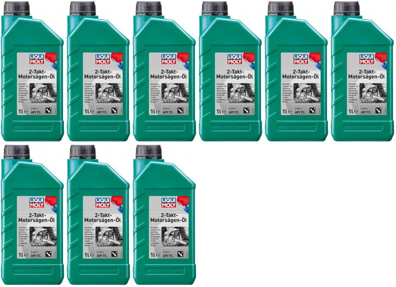 Liqui Moly 1282 2-Takt-Motorsägen-Öl 9x 1l = 9 Liter