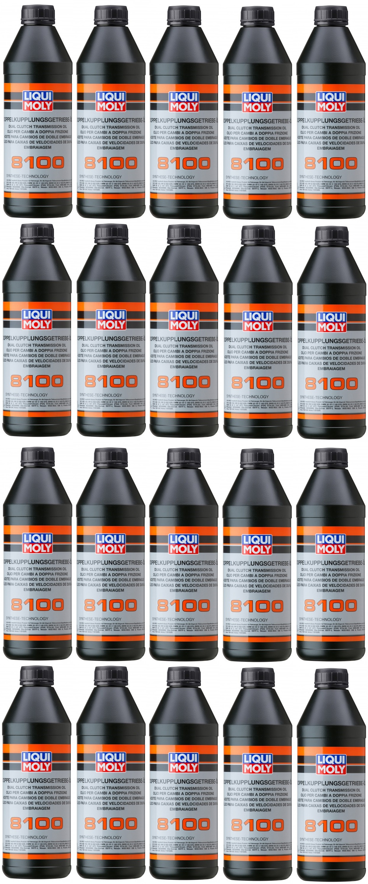 Liqui Moly 3640 Doppelkupplungsgetriebe-Öl 8100 20x 1l = 20 Liter