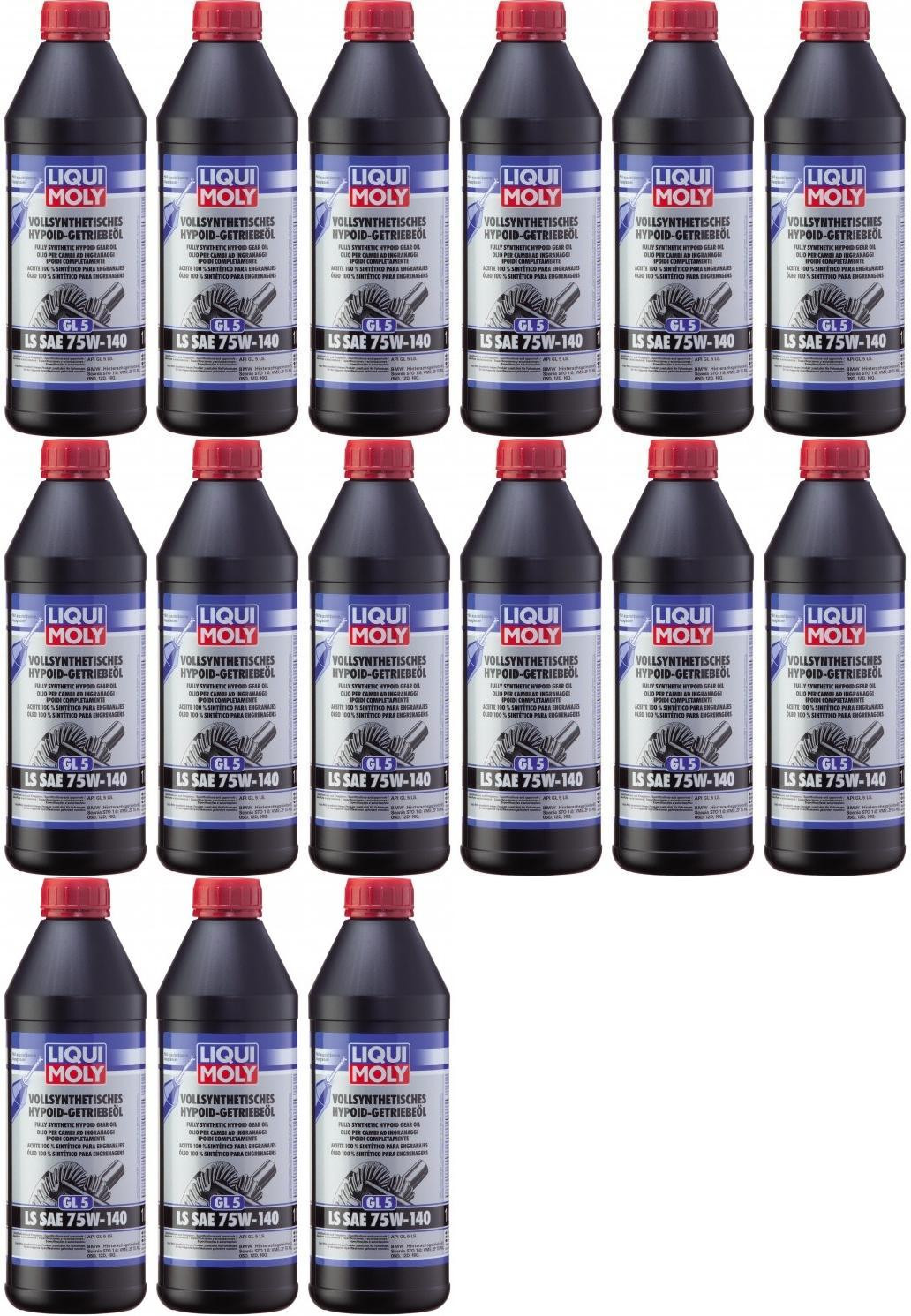 Liqui Moly 4421 Vollsynthetisches Hypoid-Getriebeöl GL5 LS 75W-140 15x1l=15Liter