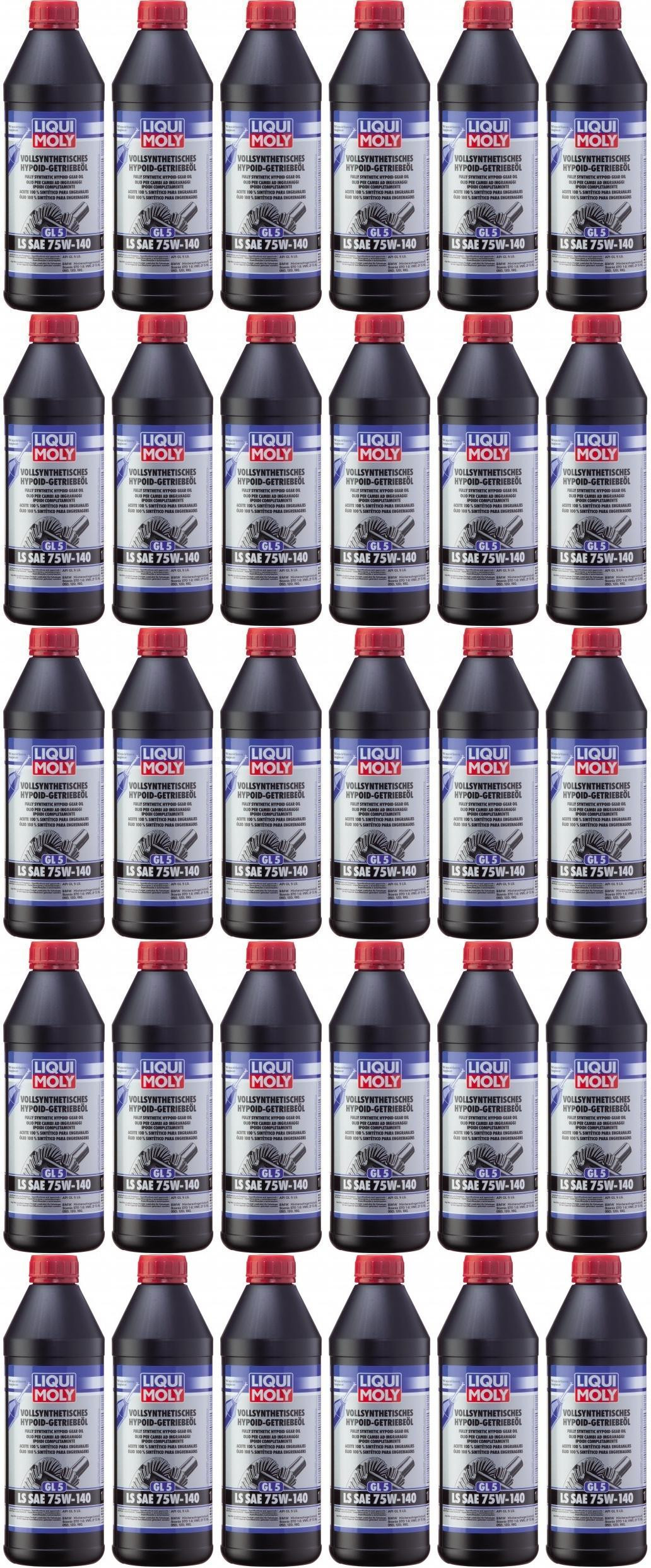 Liqui Moly 4421 Vollsynthetisches Hypoid-Getriebeöl GL5 LS 75W-140 30x1l=30Liter