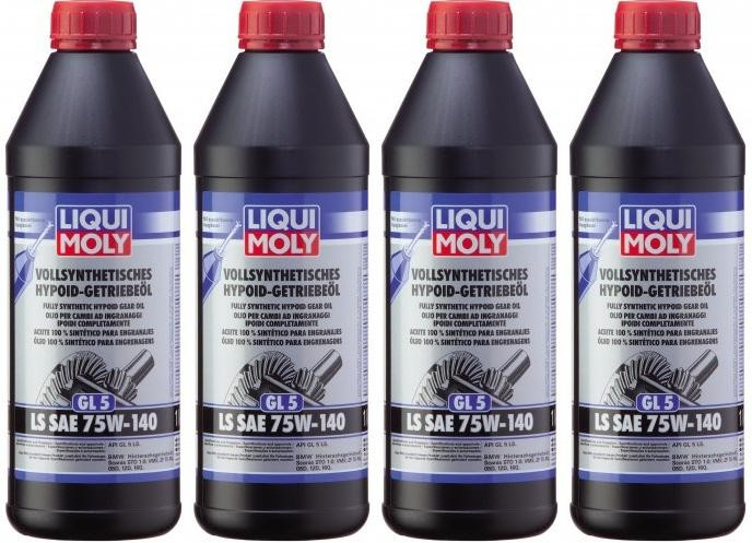 Liqui Moly 4421 Vollsynthetisches Hypoid-Getriebeöl GL5 LS 75W-140 4x1l=4 Liter