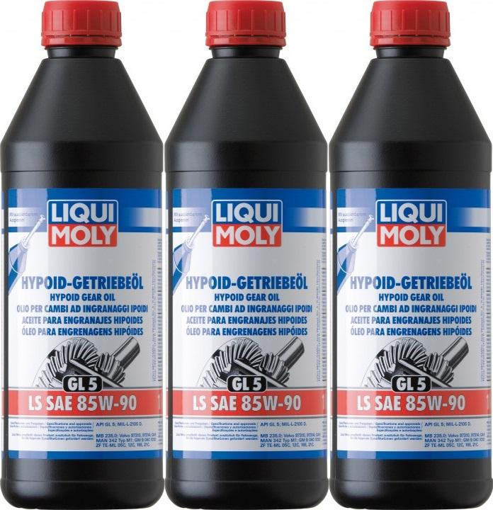 Liqui Moly 1410 Hypoid-Getriebeöl (GL 5) LS SAE 85W-90 3x 1l = 3 Liter