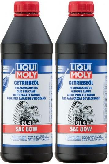 Liqui Moly 1020 Getriebeöl (GL4) SAE 80W 2x 1l = 2 Liter