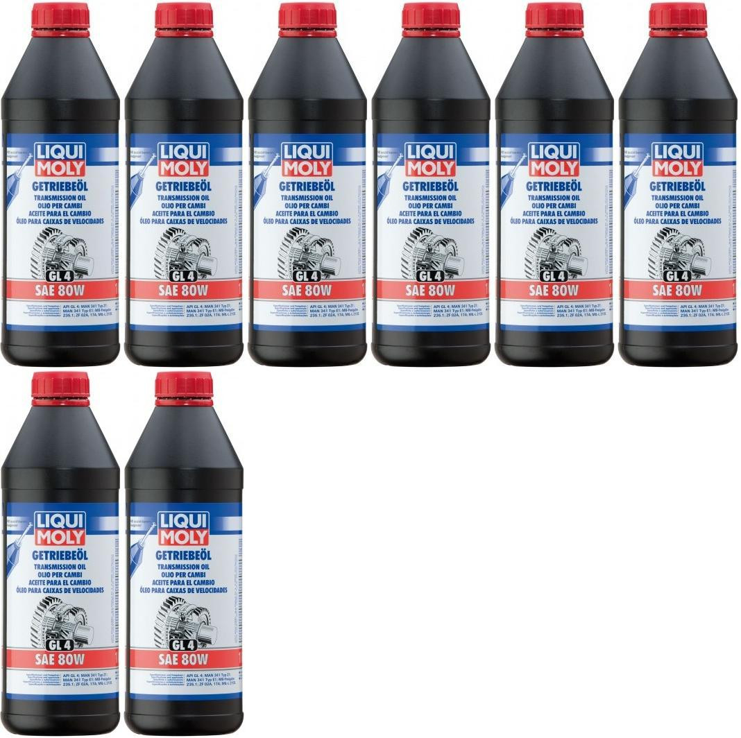 Liqui Moly 1020 Getriebeöl (GL4) SAE 80W 8x 1l = 8 Liter