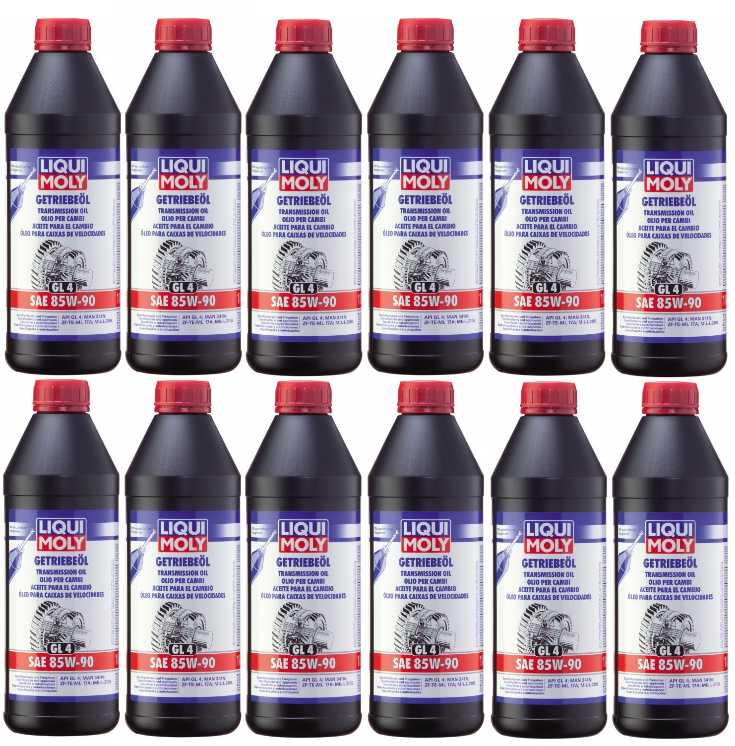 Liqui Moly 1030 Getriebeöl (GL4) SAE 85W-90 12x 1l = 12 Liter