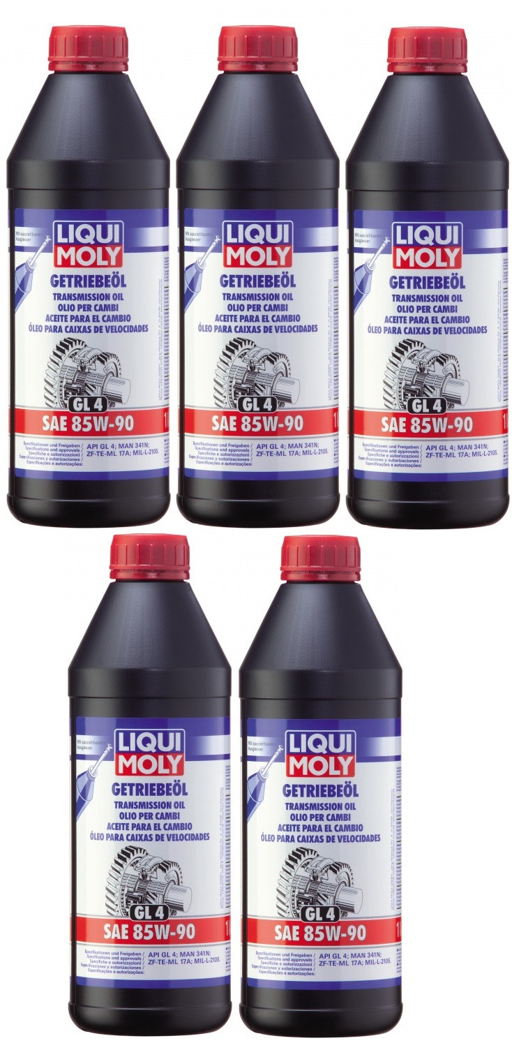 Liqui Moly 1030 Getriebeöl (GL4) SAE 85W-90 5x 1l = 5 Liter