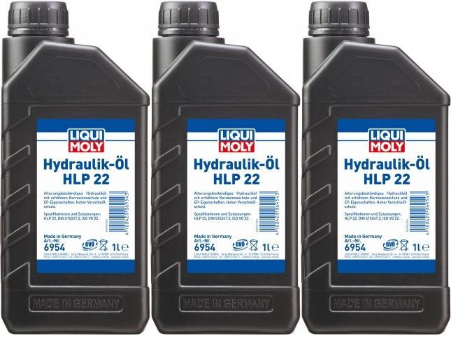 Liqui Moly 6954 Hydrauliköl HLP 22 3x 1l = 3 Liter